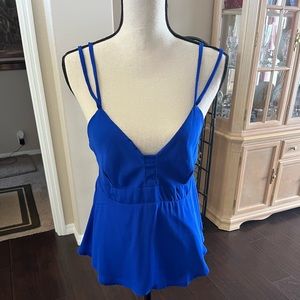 Stunning royal blue halter top.